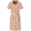 VESTIDO AMÍSSIMA SUEDE UTILITÁRIO COM BOLSOS - KHAKI