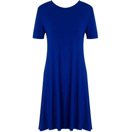 VESTIDO AMPLO - AZUL ROYAL