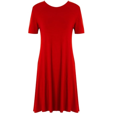 VESTIDO AMPLO - VERMELHO