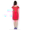 VESTIDO BATA VOIL BARRADO - VERMELHO VESTIDO BATA VOIL BARRADO - VERMELHO