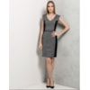 VESTIDO BICOLOR S/M - PRETO