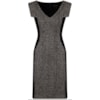 VESTIDO BICOLOR S/M - PRETO