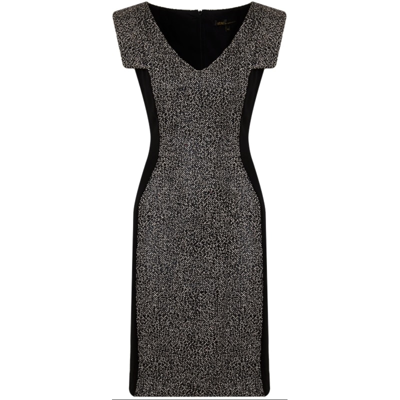 VESTIDO BICOLOR S/M - PRETO