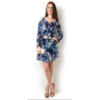VESTIDO BLUSÊ SHIFFON - MARINHO