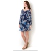 VESTIDO BLUSÊ SHIFFON - MARINHO