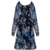 VESTIDO BLUSÊ SHIFFON - MARINHO