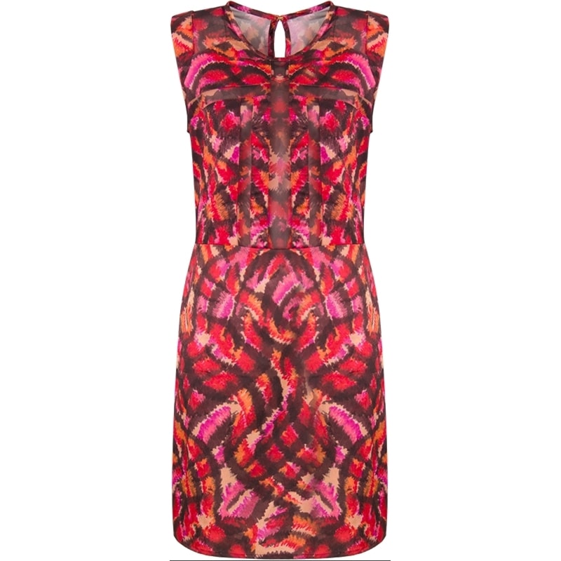 VESTIDO C/ COMBINAÇÃO - VERMELHO