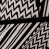 VESTIDO CACHE COUER C/ DOIS BOLSOS ESTAMPA GEOMÉTRICA - P&B
