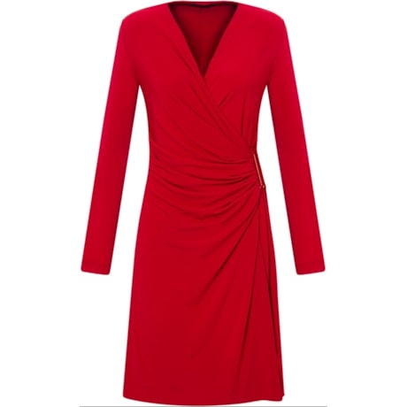 VESTIDO CACHE COUER LONGUETE - VERMELHO