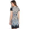 VESTIDO CAPITOLLIUM JERSEY ZIG ZAG - P&B VESTIDO CAPITOLLIUM JERSEY ZIG ZAG - P&B