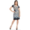 VESTIDO CAPITOLLIUM JERSEY ZIG ZAG - P&B VESTIDO CAPITOLLIUM JERSEY ZIG ZAG - P&B