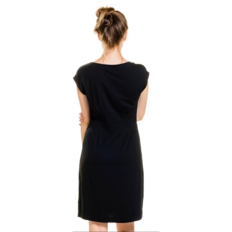 VESTIDO CAPTIVA CAPITOLLIUM EXCLUSIVE DECOTE V COM PENCE NA CINTURA - PRETO VESTIDO CAPTIVA CAPITOLLIUM EXCLUSIVE DECOTE V COM PENCE NA CINTURA - PRETO