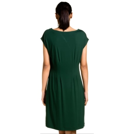 VESTIDO CAPTIVA CAPITOLLIUM EXCLUSIVE DECOTE V COM PENCE NA CINTURA - VERDE