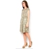 VESTIDO CETIM ANIMAL PRINT - OFF WHITE