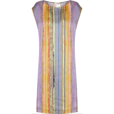 VESTIDO CETIM DIGITAL ÉTNICO - ESTAMPADO