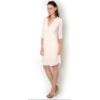 VESTIDO CHEMISE EM VISCOSE MANGA 3/4 - PINK VESTIDO CHEMISE EM VISCOSE MANGA 3/4 - PINK