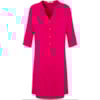 VESTIDO CHEMISE EM VISCOSE MANGA 3/4 - PINK VESTIDO CHEMISE EM VISCOSE MANGA 3/4 - PINK