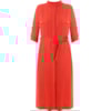 VESTIDO CHEMISE GOLA PADRE VISCOLINHO TARCILA - LARANJA