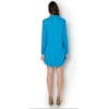 VESTIDO CHEMISE VISCOSE C/ BORDADO - AZUL
