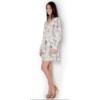 VESTIDO CHEMISE VISCOSE C/ ESTAMPA DE FOLHAS - VERDE