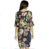 VESTIDO CHOLET RETO VISCOSE ESTAMPADA - MARINHO