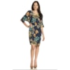 VESTIDO CHOLET RETO VISCOSE ESTAMPADA - MARINHO