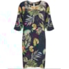 VESTIDO CHOLET RETO VISCOSE ESTAMPADA - MARINHO