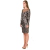 VESTIDO COM BORDADO ARABESCO E DECOTE COSTAS SENSUELLE - PRATA VELHA
