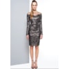 VESTIDO COM BORDADO ARABESCO E DECOTE COSTAS SENSUELLE - PRATA VELHA