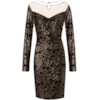 VESTIDO COM BORDADO ARABESCO E DECOTE COSTAS SENSUELLE - PRATA VELHA