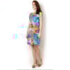 VESTIDO CREPE BLUSÊ - AZUL