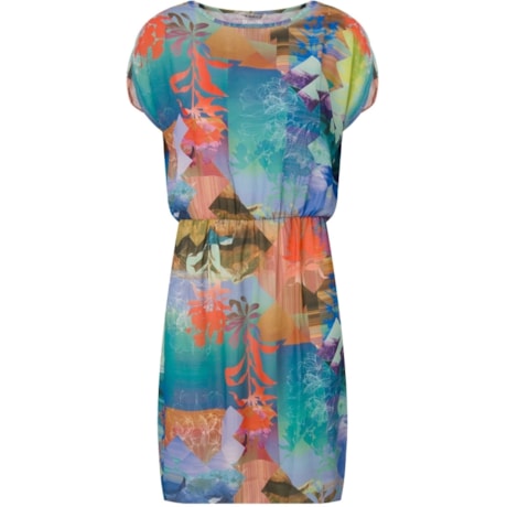 VESTIDO CREPE BLUSÊ - AZUL VESTIDO CREPE BLUSÊ - AZUL