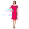 VESTIDO CREPE CAPITOLLIUM RECORTE BARRA - PINK