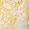 VESTIDO CURTO CREPE COM GUIPIR BEATRIZ - AMARELO
