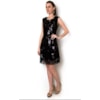 VESTIDO CURTO PAETÊ ACINTURADO - PRETO