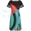 VESTIDO CURTO STATI UNITI CIRCULOS - PRETO