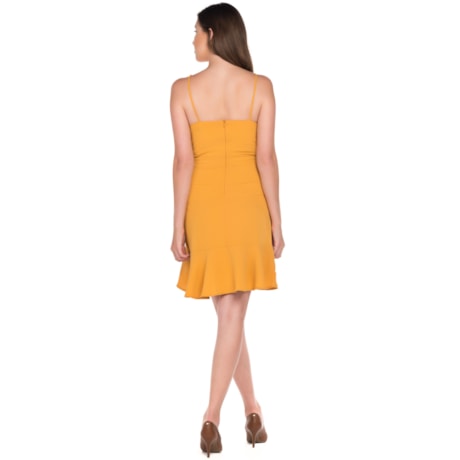 Vestido de Alça Babado na Saia Vestido de Alça Babado na Saia