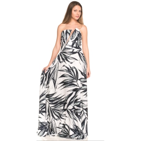 VESTIDO DE FESTA ALPHORRIA LONGO TOMARA QUE CAIA ESTAMPADO - OFF WHITE VESTIDO DE FESTA ALPHORRIA LONGO TOMARA QUE CAIA ESTAMPADO - OFF WHITE