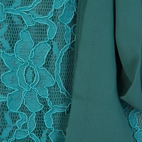 VESTIDO DE FESTA ANTHOLOGIA MIDI SAIA RENDA - MARINHO