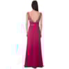VESTIDO DE FESTA CINTO BORDADO RED CARPET - FÚCSIA