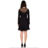 VESTIDO DE FESTA CURTO ALPHORRIA RENDA SWISS BORDADO - PRETO