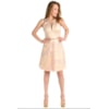 VESTIDO DE FESTA CURTO CHITA CHIC SAIA BORDADO AMBER - NUDE VESTIDO DE FESTA CURTO CHITA CHIC SAIA BORDADO AMBER - NUDE