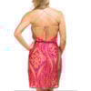 VESTIDO DE FESTA CURTO DEVORÊ ALPHORRIA - CORAL