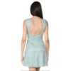 VESTIDO DE FESTA DOLPS CURTO RENDA COSTAS PÉROLA - AZUL CLARO