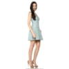 VESTIDO DE FESTA DOLPS CURTO RENDA COSTAS PÉROLA - AZUL CLARO