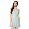 VESTIDO DE FESTA DOLPS CURTO RENDA COSTAS PÉROLA - AZUL CLARO