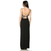 VESTIDO DE FESTA DOLPS LONGO BICOLOR COM RENDA - P&B