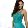 VESTIDO DE FESTA LONGO ALCINHA DOLPS - VERDE