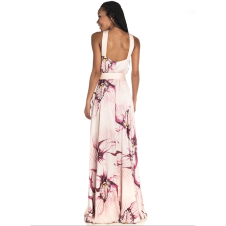 VESTIDO DE FESTA LONGO ALPHORRIA ALÇA COSTAS - ROSÊ VESTIDO DE FESTA LONGO ALPHORRIA ALÇA COSTAS - ROSÊ