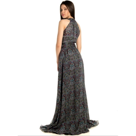 VESTIDO DE FESTA LONGO CAPITOLLIUM EXCLUSIVE CELEBRITY - CASHMERE VESTIDO DE FESTA LONGO CAPITOLLIUM EXCLUSIVE CELEBRITY - CASHMERE